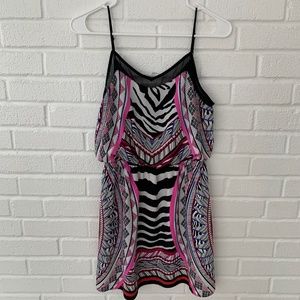 Express Neon Zebra Print Dress